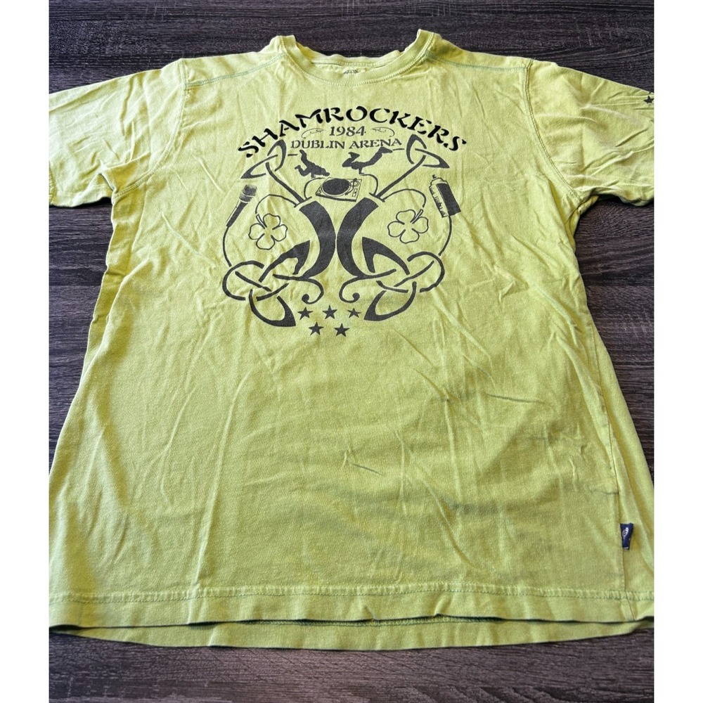 Five Star Shamrockers Dublin Arena 1984 Graphic T-Shirt Large Irish‎ Retro Tee